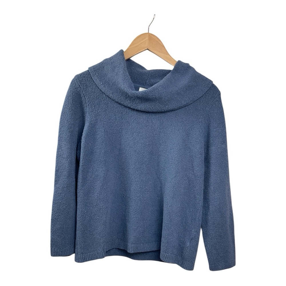 J‎ Jill Womens Cowl Neck Sweater Dress Size M Blue Modest Corpcore Occasion